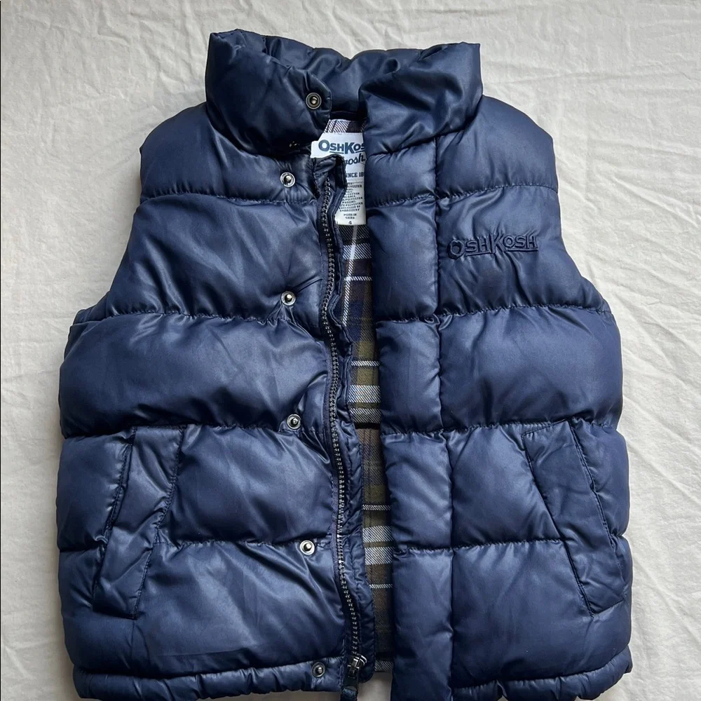 Oshkosh B’gosh navy quilted child’s winter vest 4